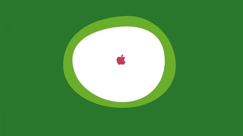Apple Logo in Oval