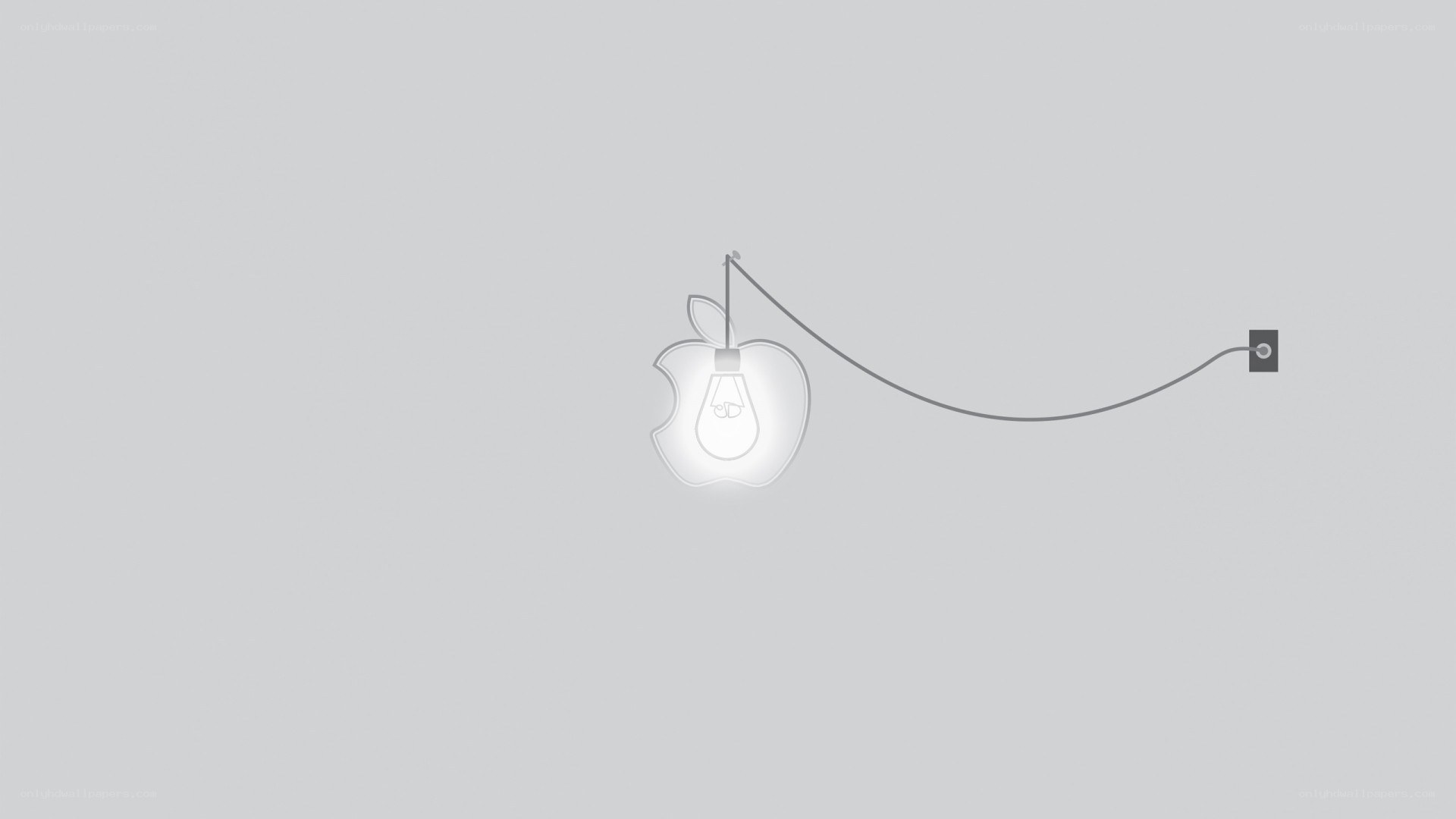 Apple logo light bulb