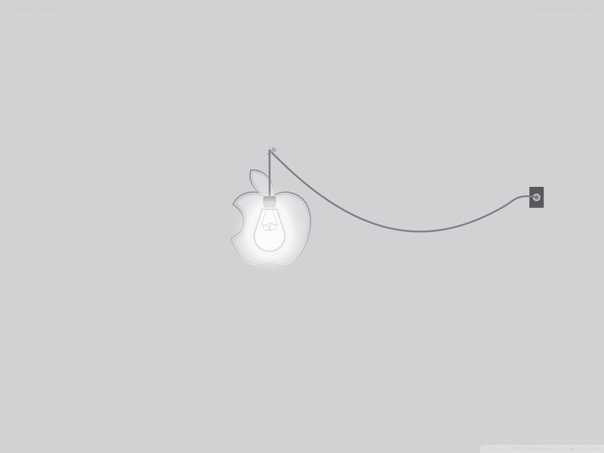Apple logo light bulb