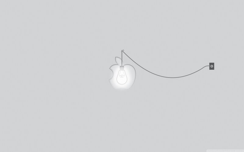 Apple logo light bulb