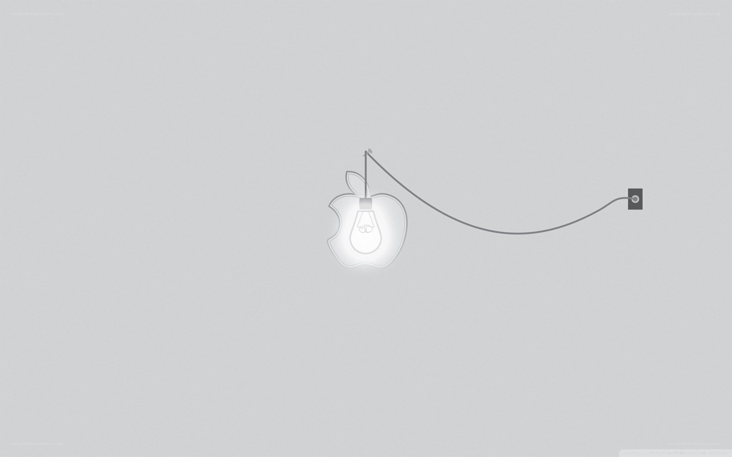 Apple logo light bulb