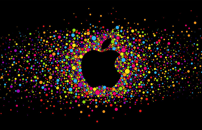 Apple Logo Made of Dots