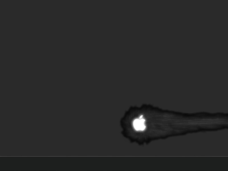 Apple logo meteor