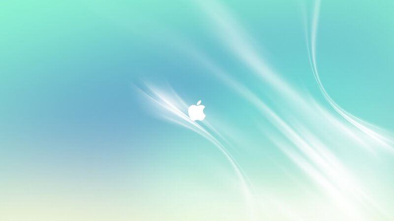 Apple logo on abstract background