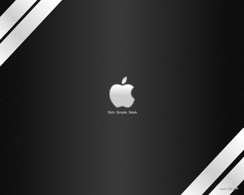 Apple Logo on Black Background — Sleek, Modern, Minimalist, Text