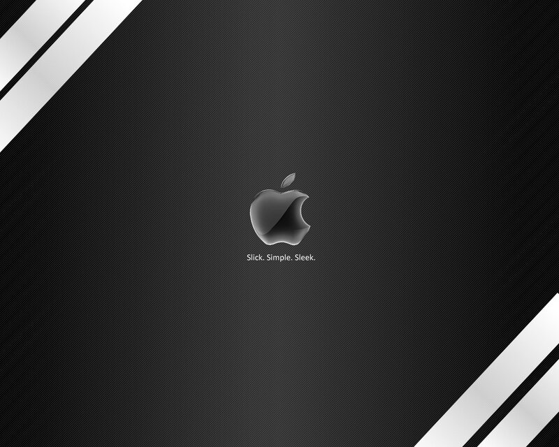 Apple Logo on Black Background — Sleek, Modern, Minimalist