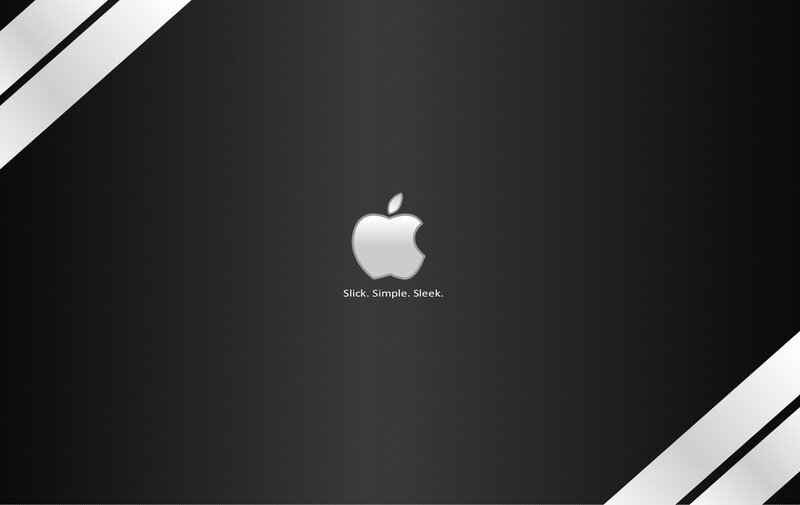 Apple Logo on Black Background — Sleek, Modern