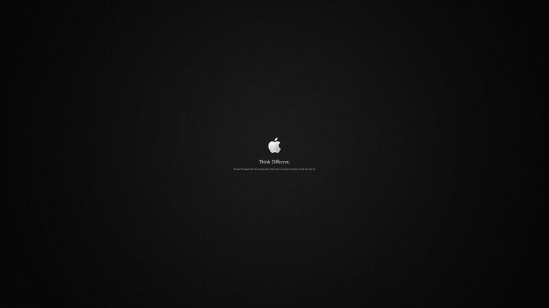 Apple Logo on Black — Neutral, Minimalist
