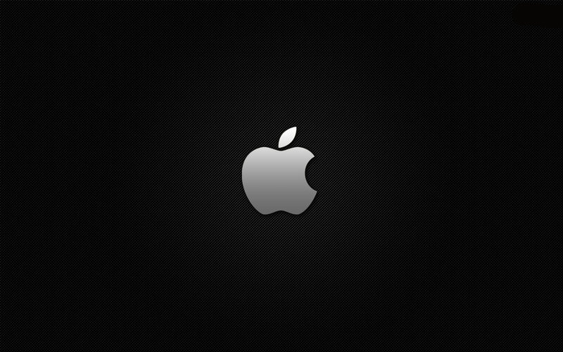 Apple Logo on Black — Neutral