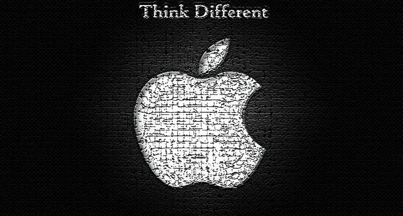 Apple Logo on Black