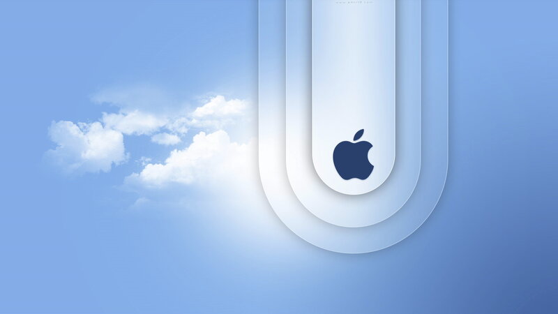 Apple Logo on Cloud