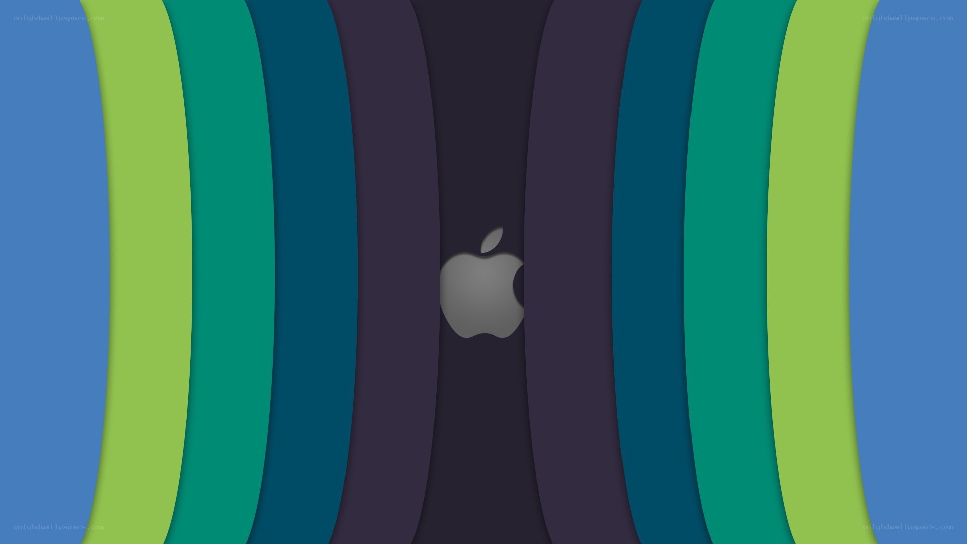 Apple logo on colorful background
