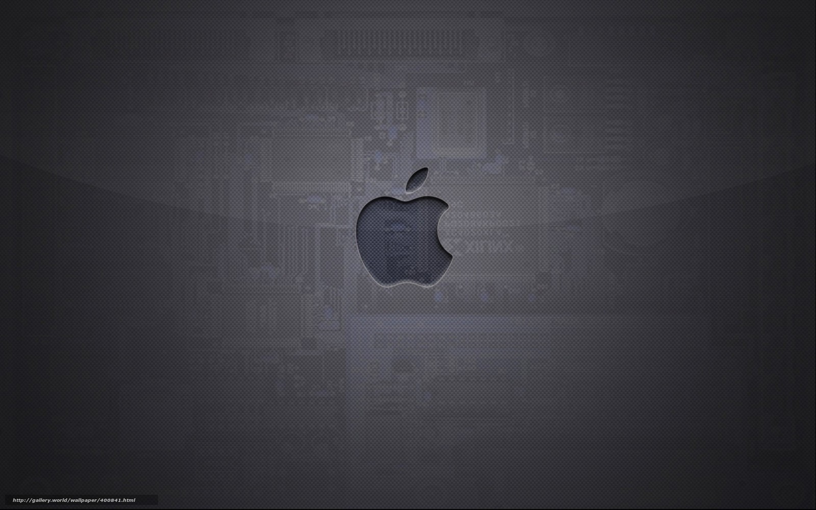 Apple logo on dark background