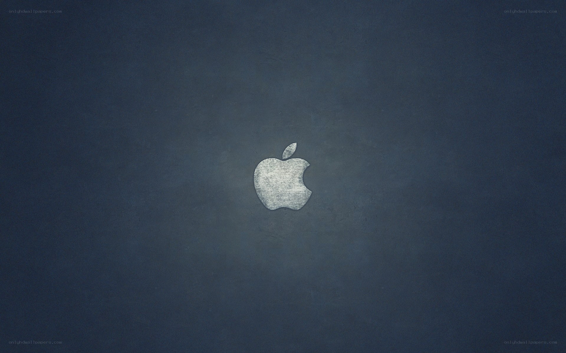 Apple logo on dark background