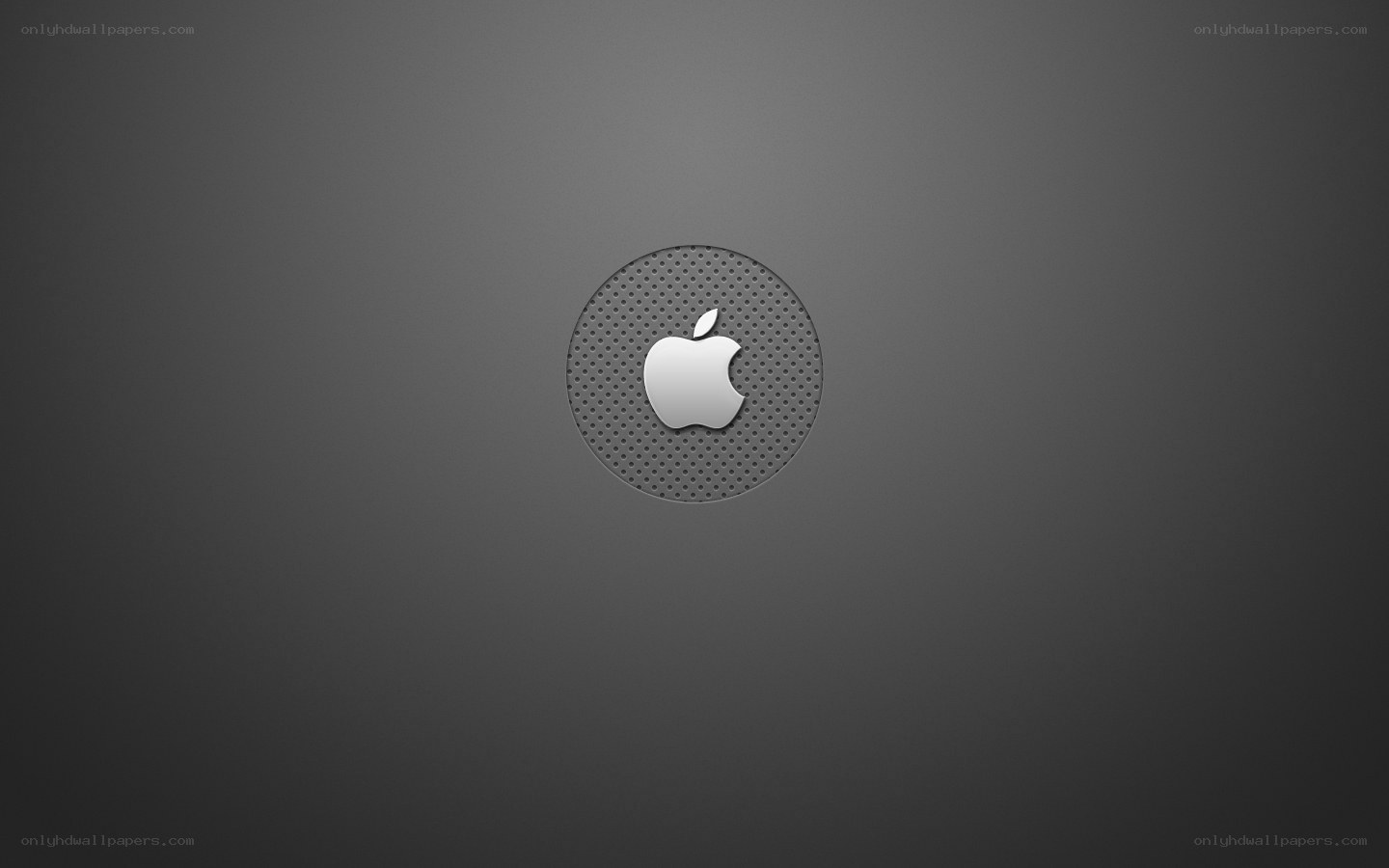 Apple logo on dark background