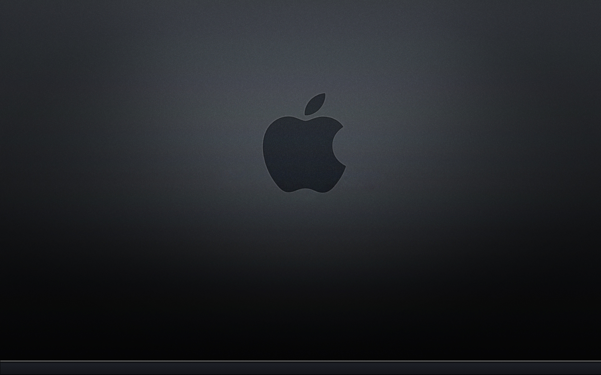 Apple logo on dark background