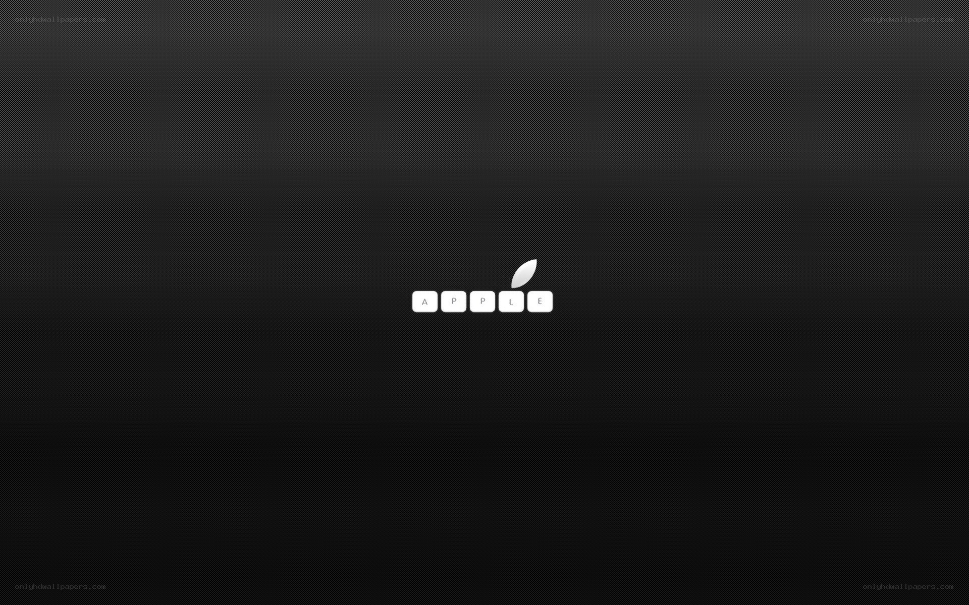 Apple logo on dark background