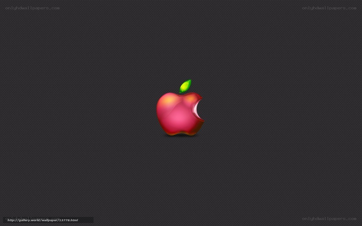 Apple logo on dark background