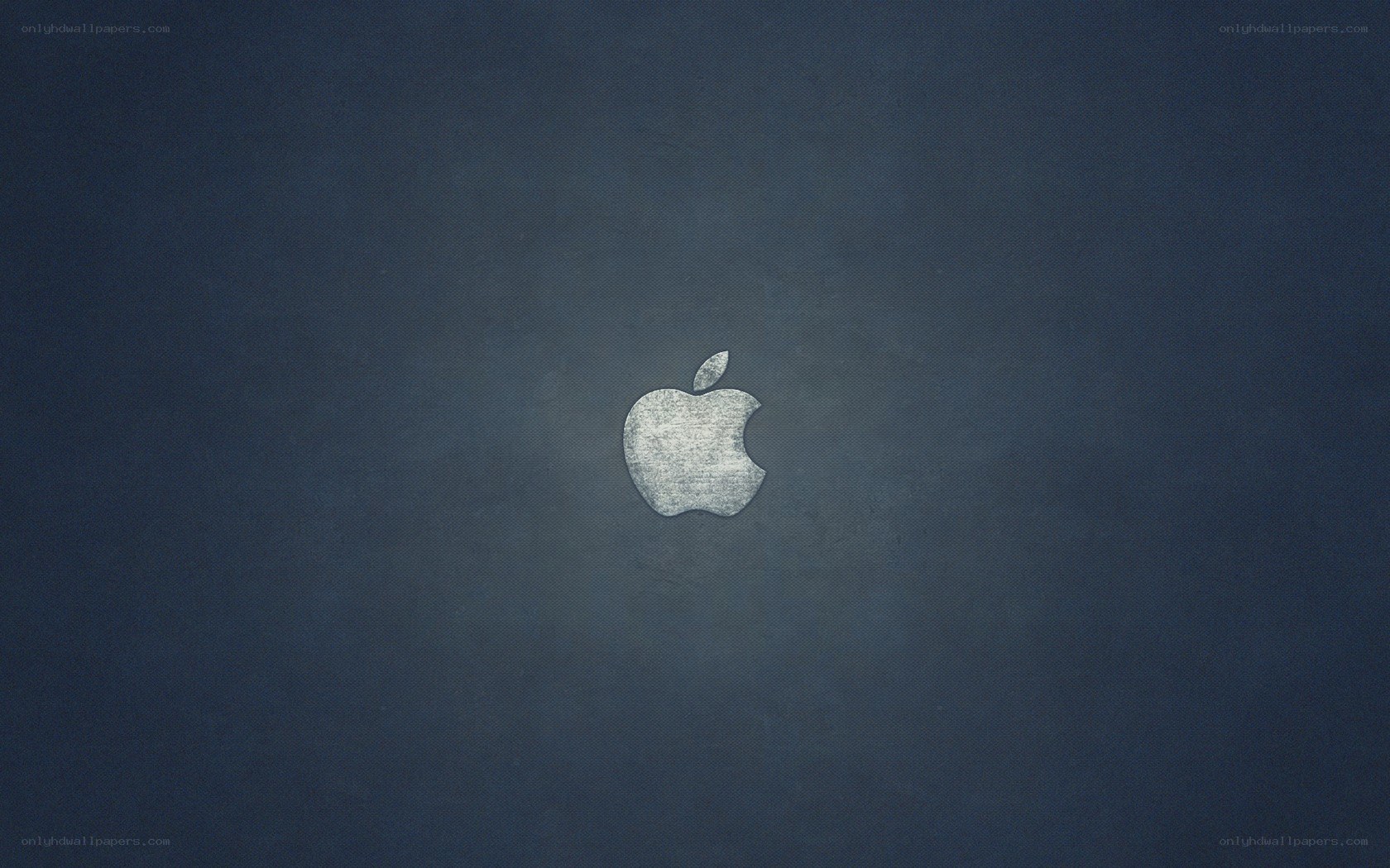 Apple logo on dark background
