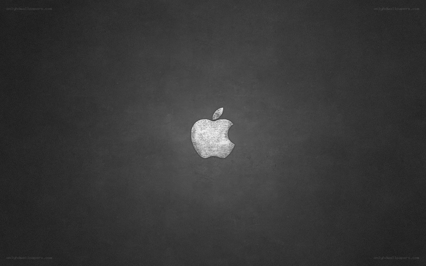 Apple logo on dark background