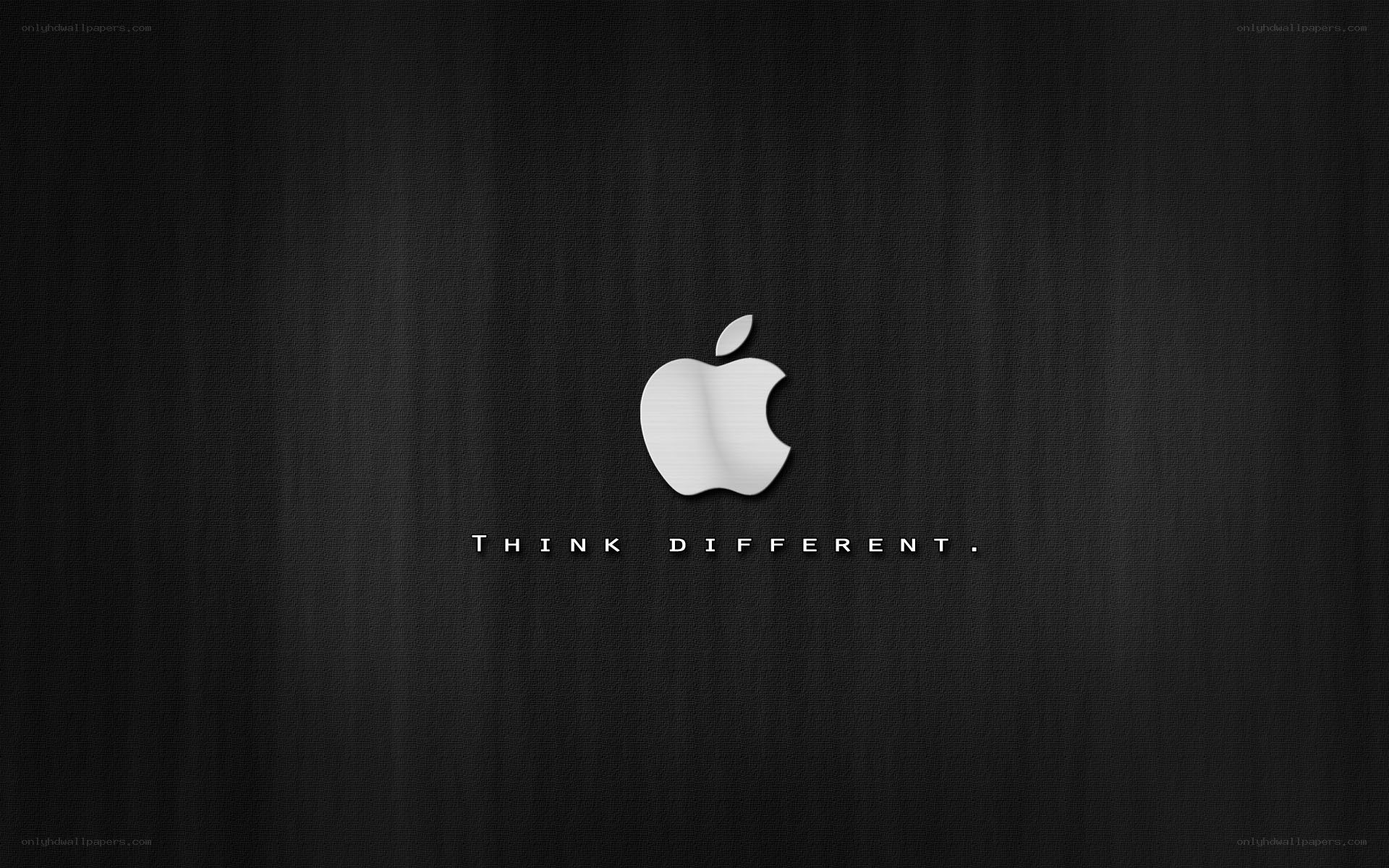 Apple logo on dark background