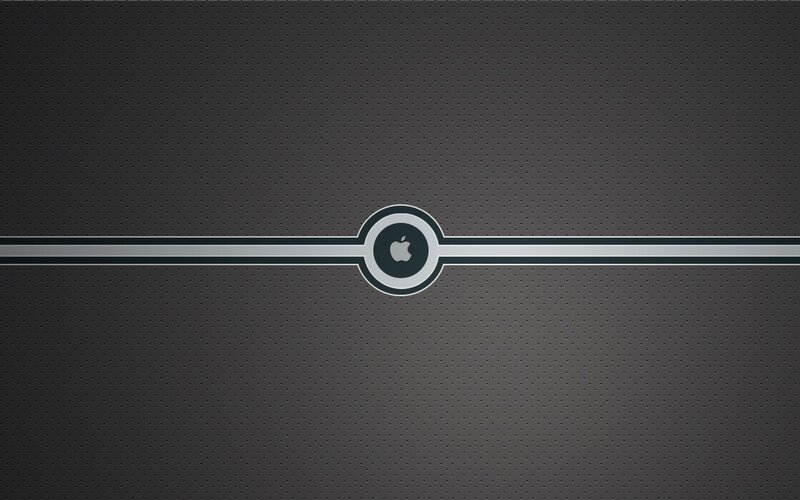 Apple logo on dark background