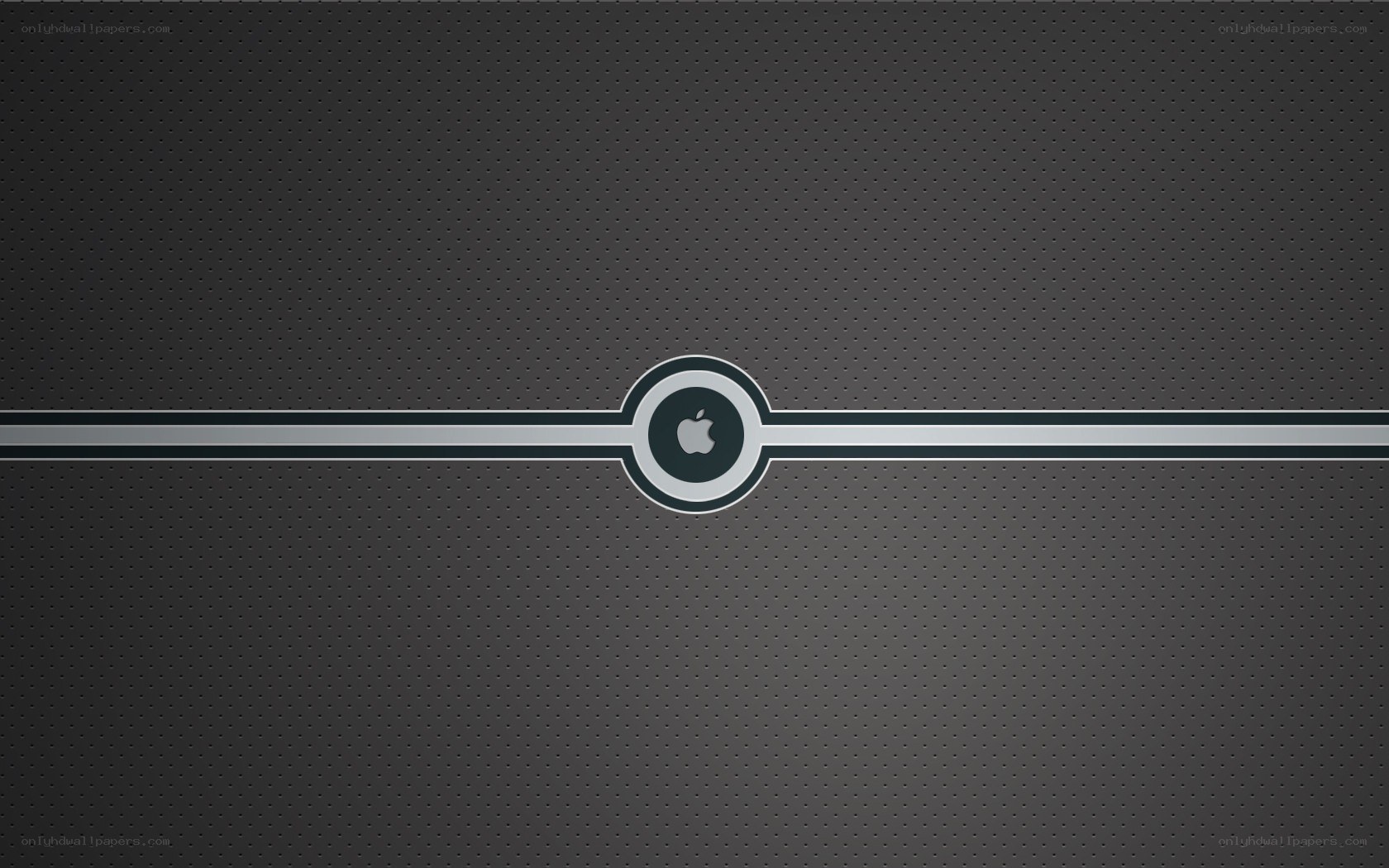 Apple logo on dark background