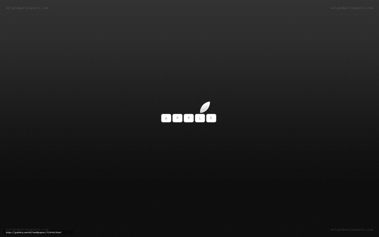 Apple logo on dark background