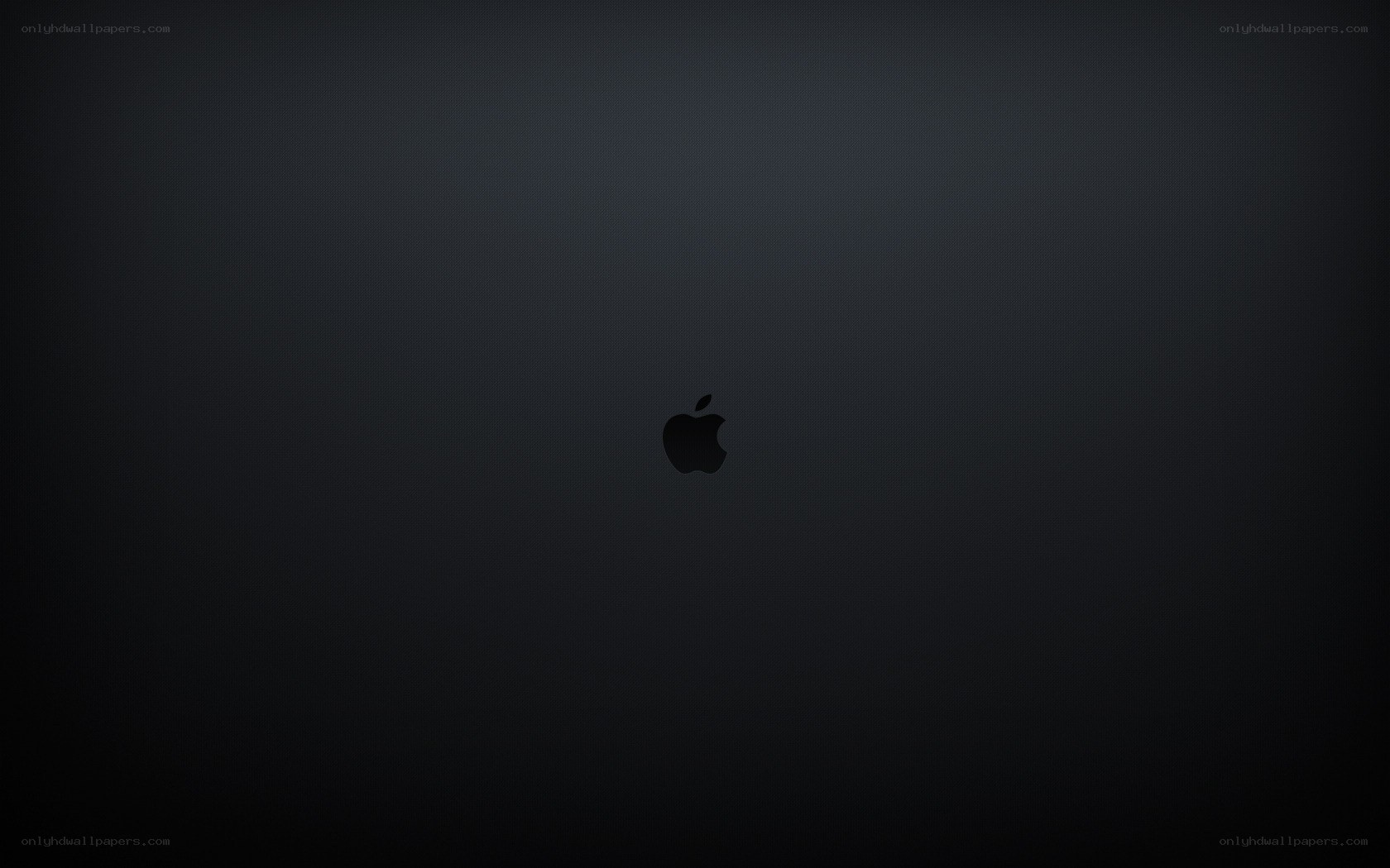 Apple logo on dark background