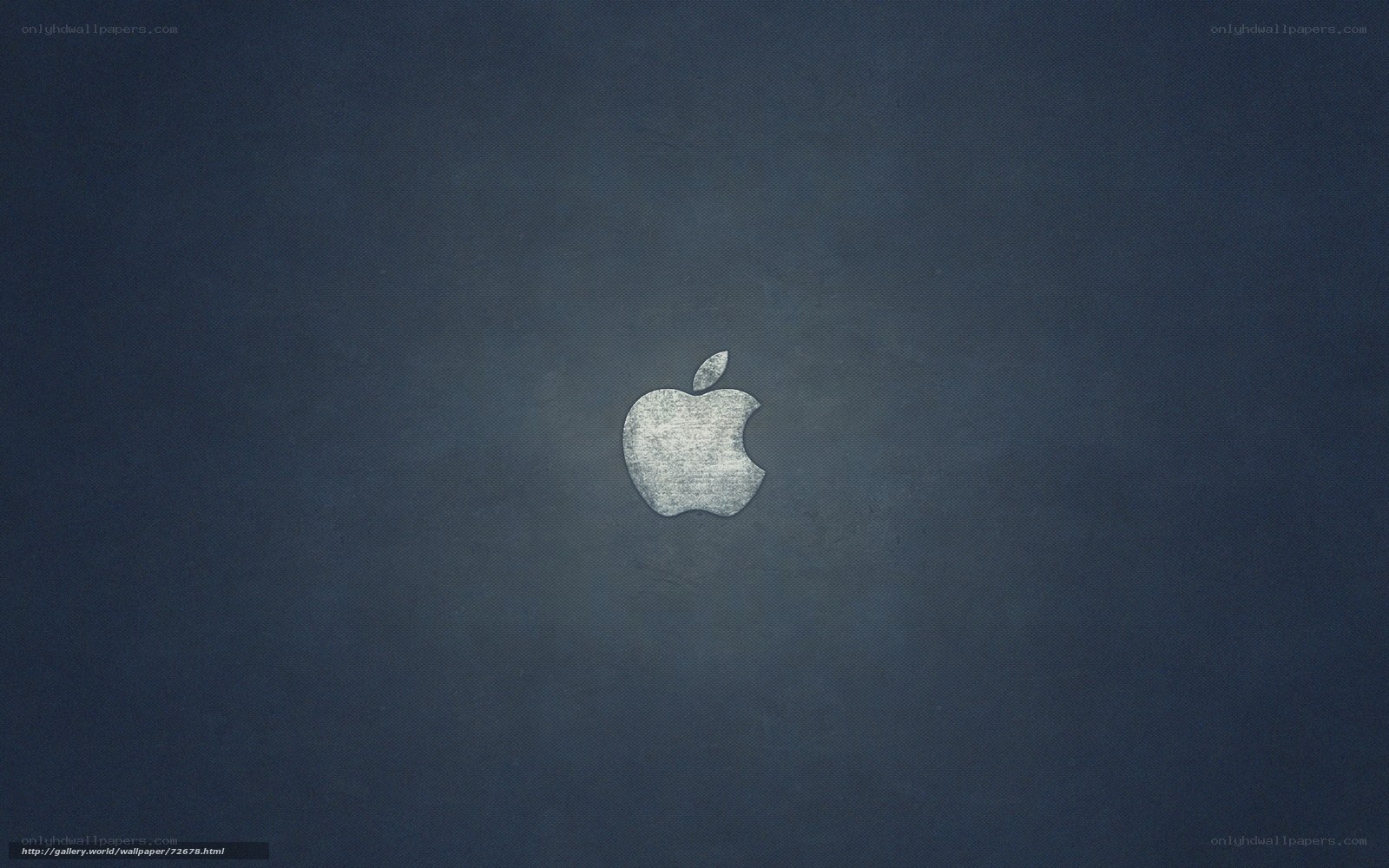 Apple logo on dark background