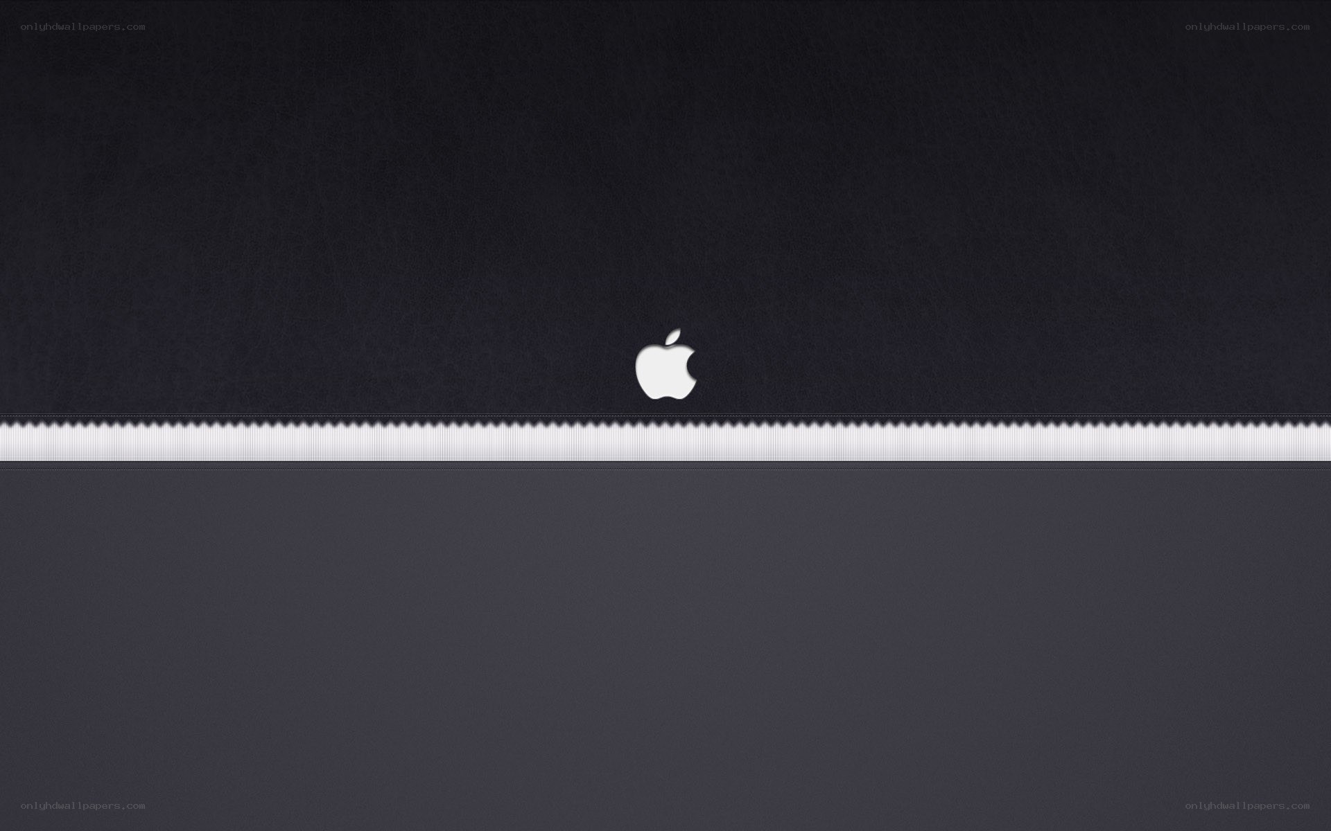 Apple logo on dark background