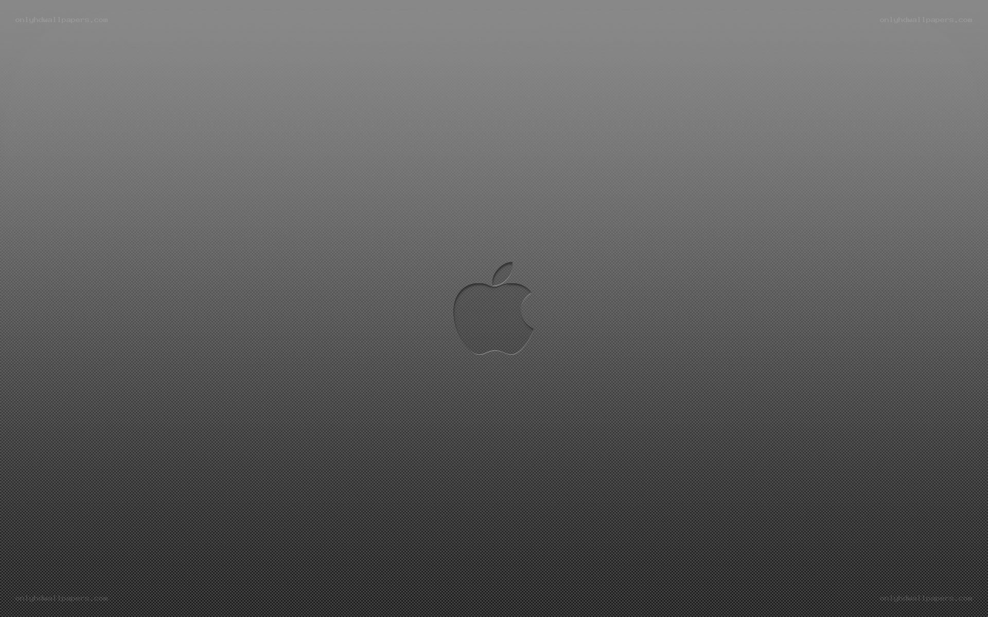 Apple logo on dark background