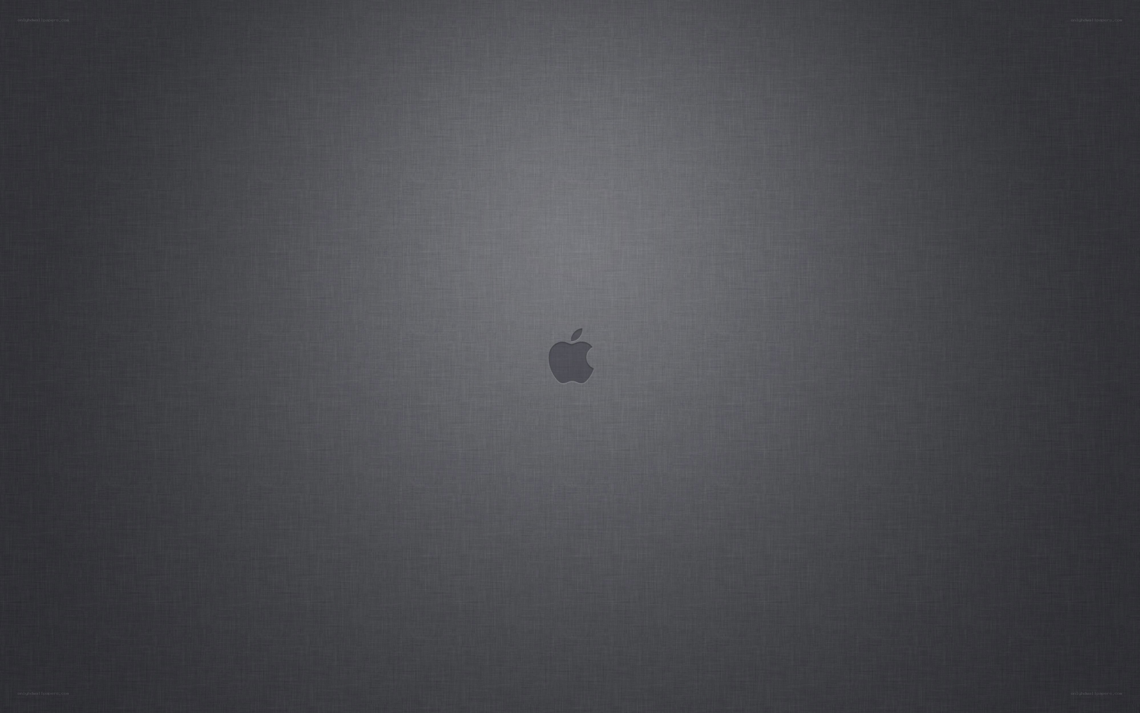 Apple logo on dark background