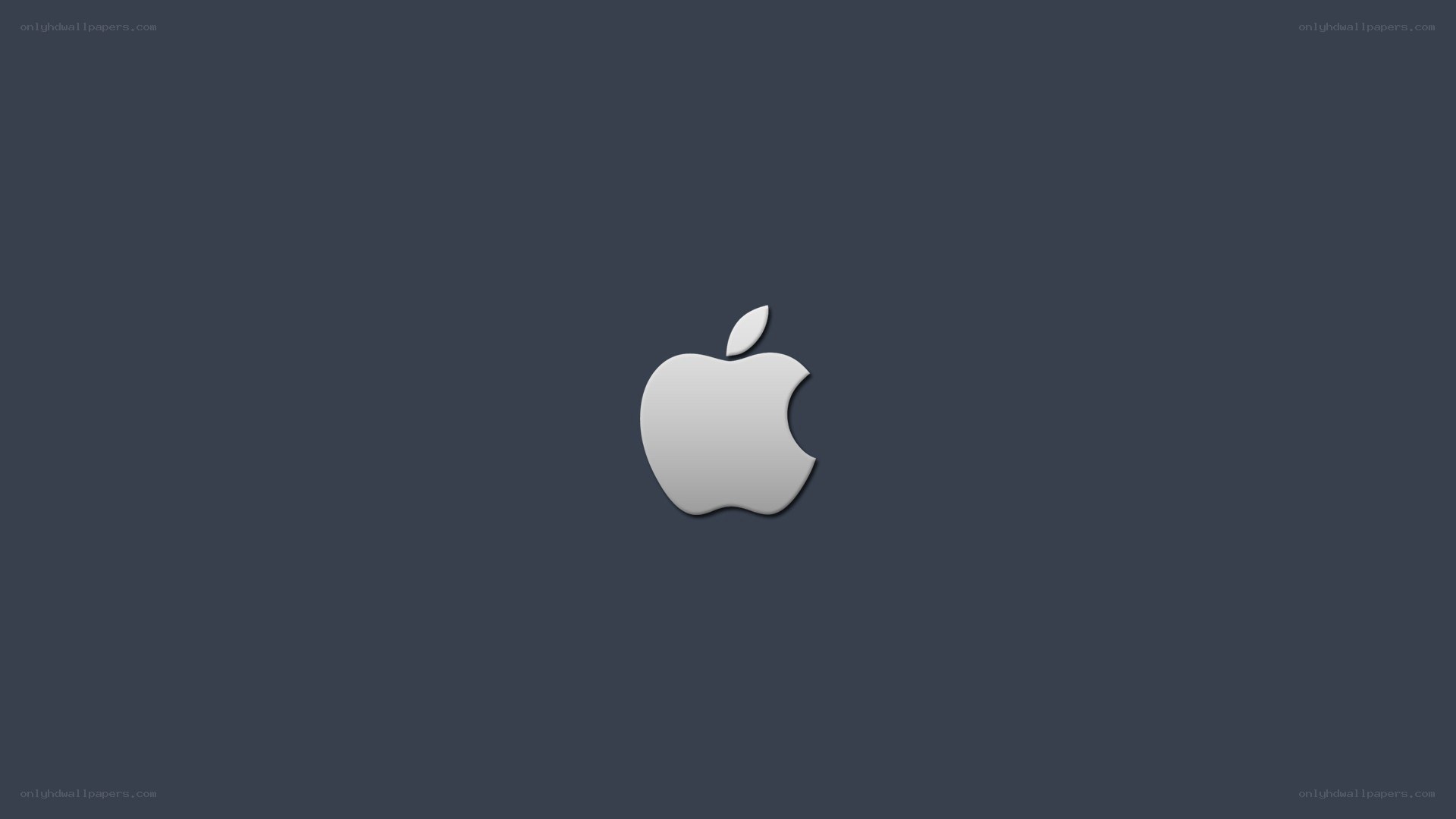 Apple logo on dark background