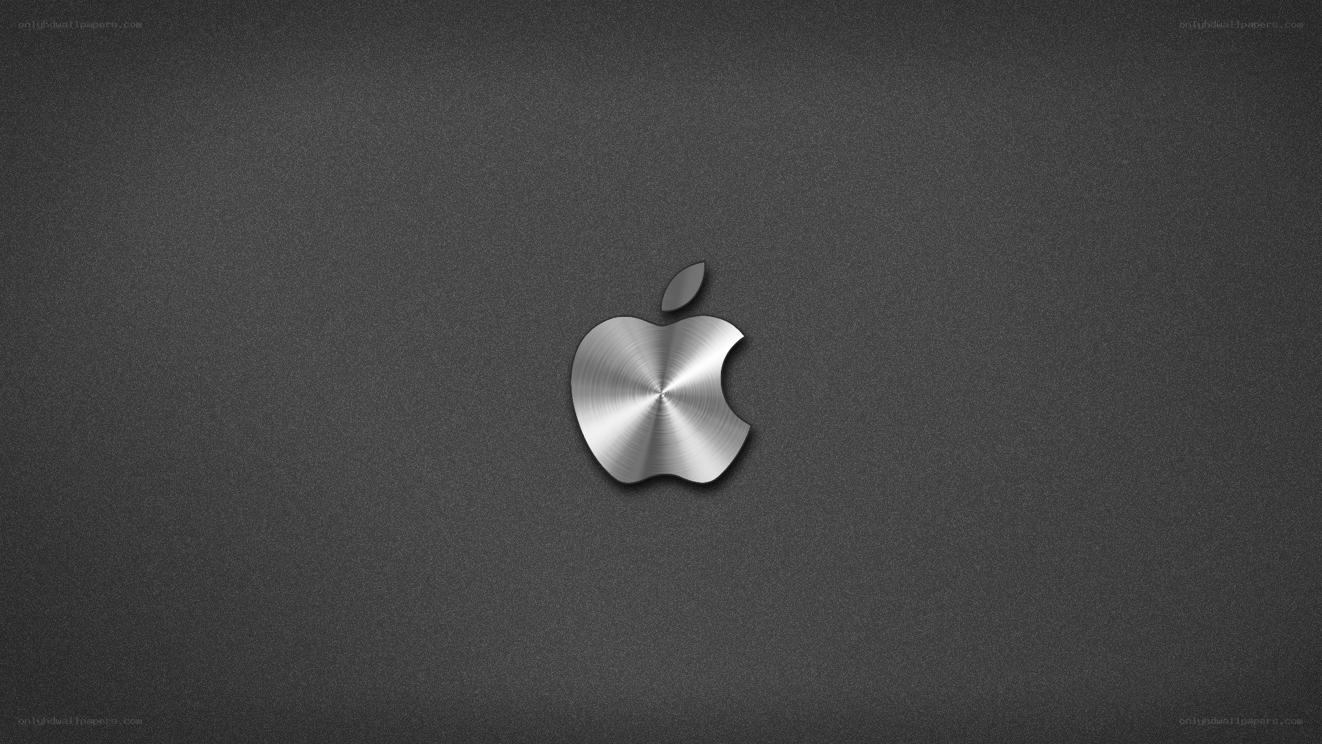 Apple logo on dark background