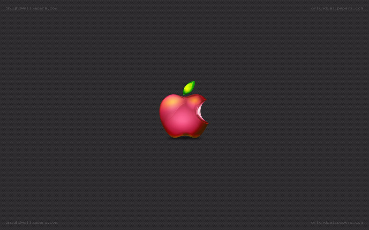 Apple logo on dark background