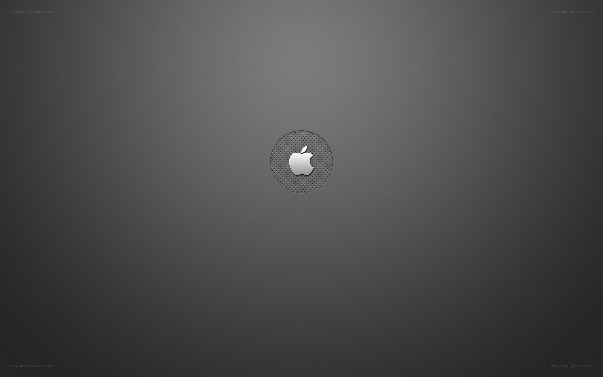 Apple logo on dark background