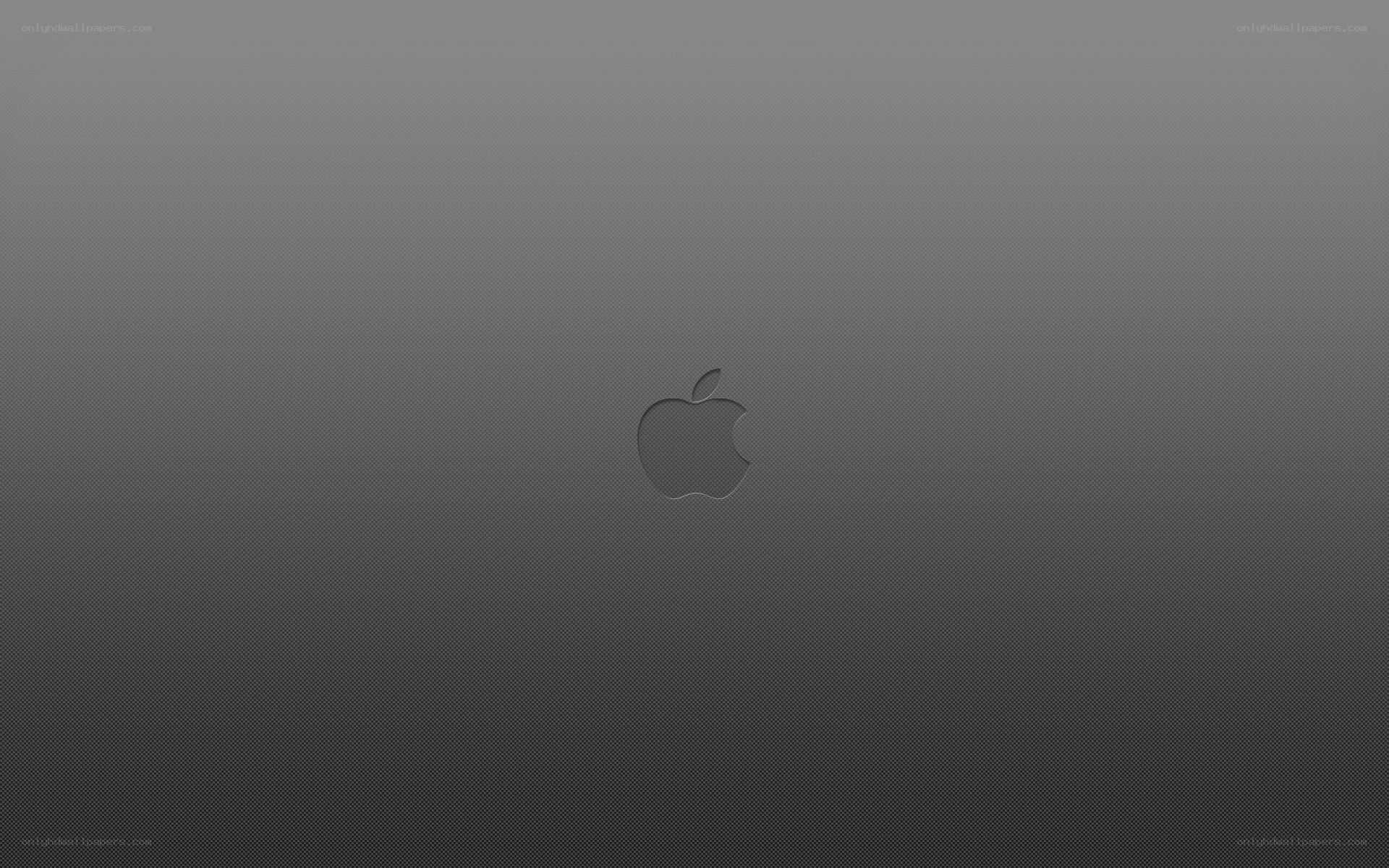 Apple logo on dark background
