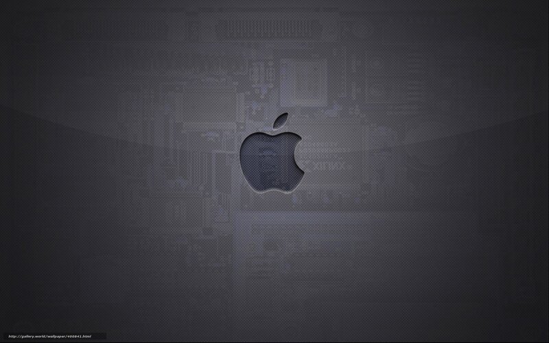 Apple Logo on Dark Background — Black, Minimalist, Digital Art, Circuit Board