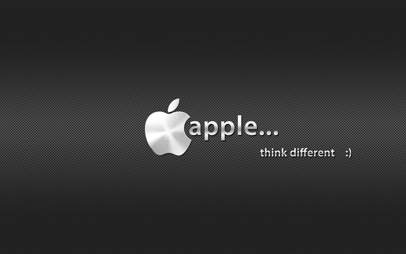 Apple Logo on Dark Background — Black, Minimalist, Digital Art