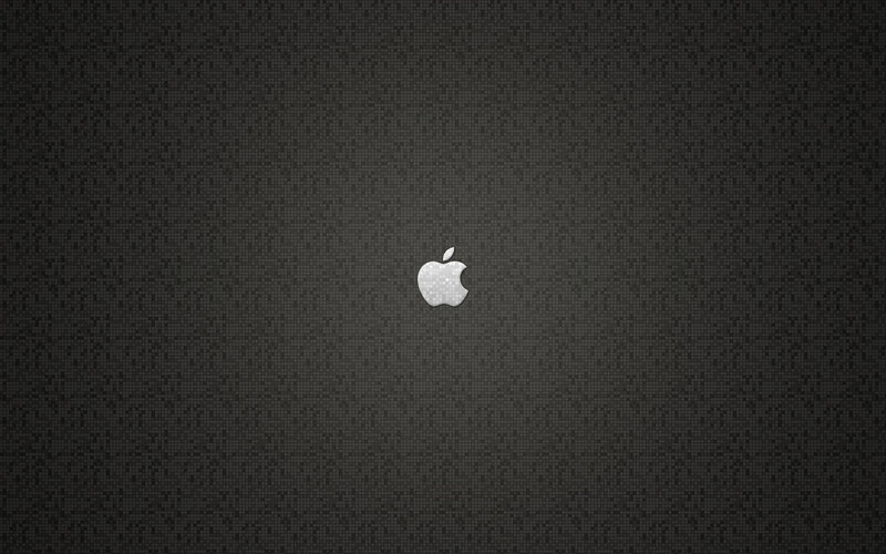 Apple Logo on Dark Background — Black, Neutral