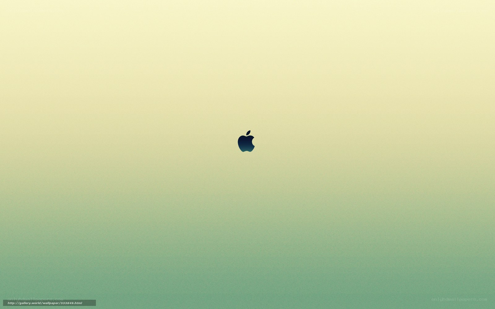 Apple logo on gradient background