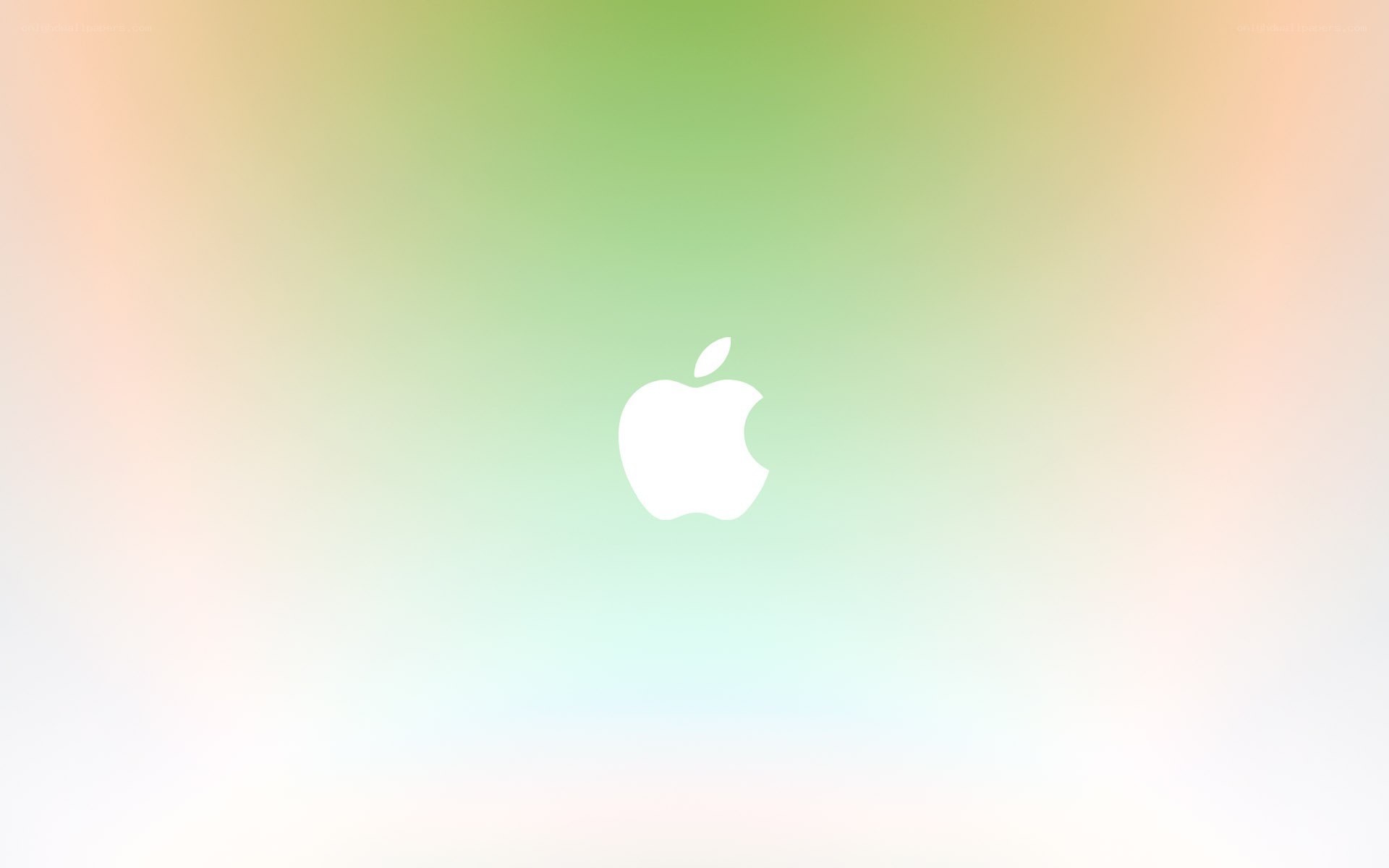 Apple logo on gradient background