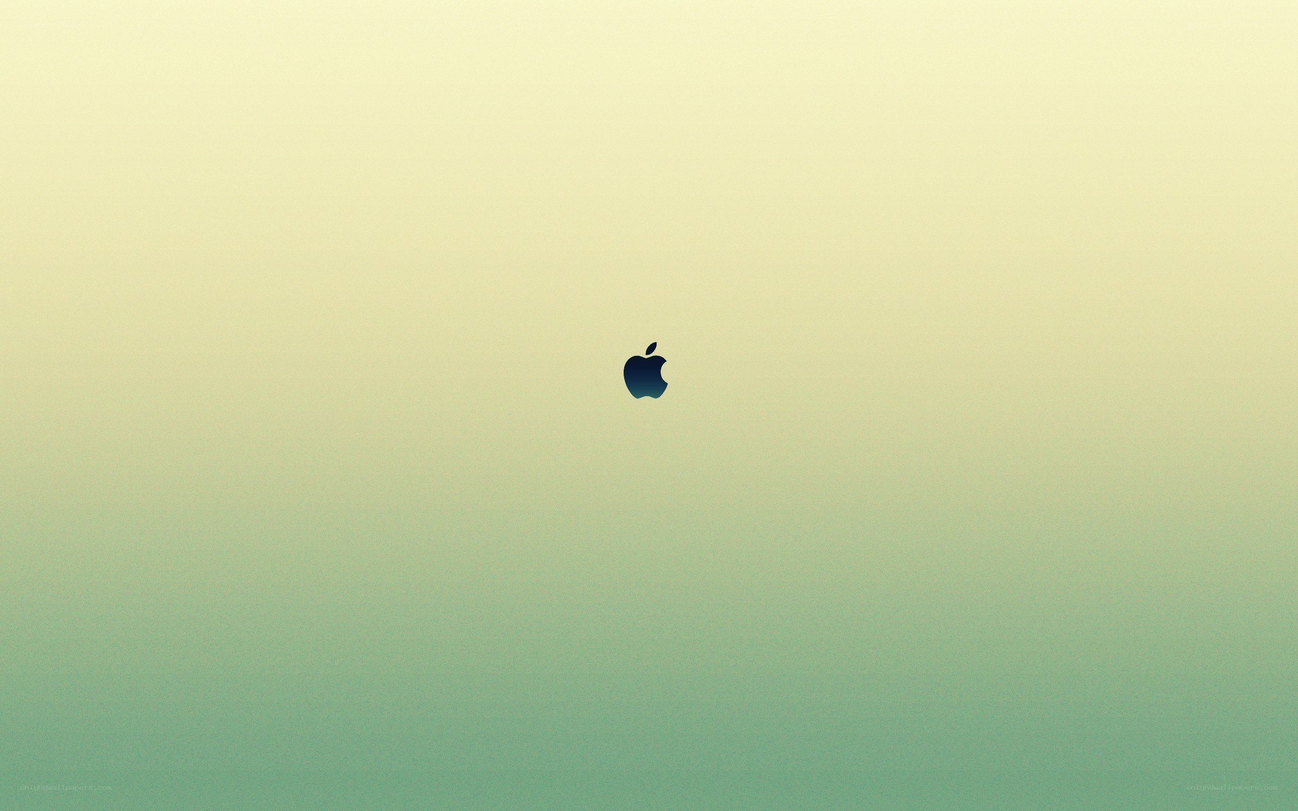 Apple logo on gradient background