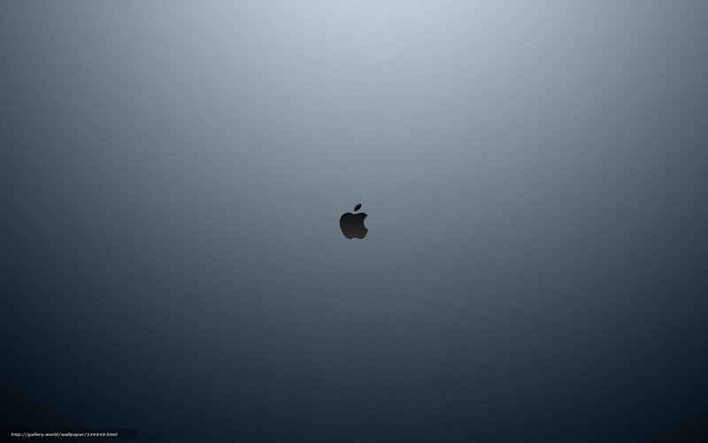 Apple logo on gradient background