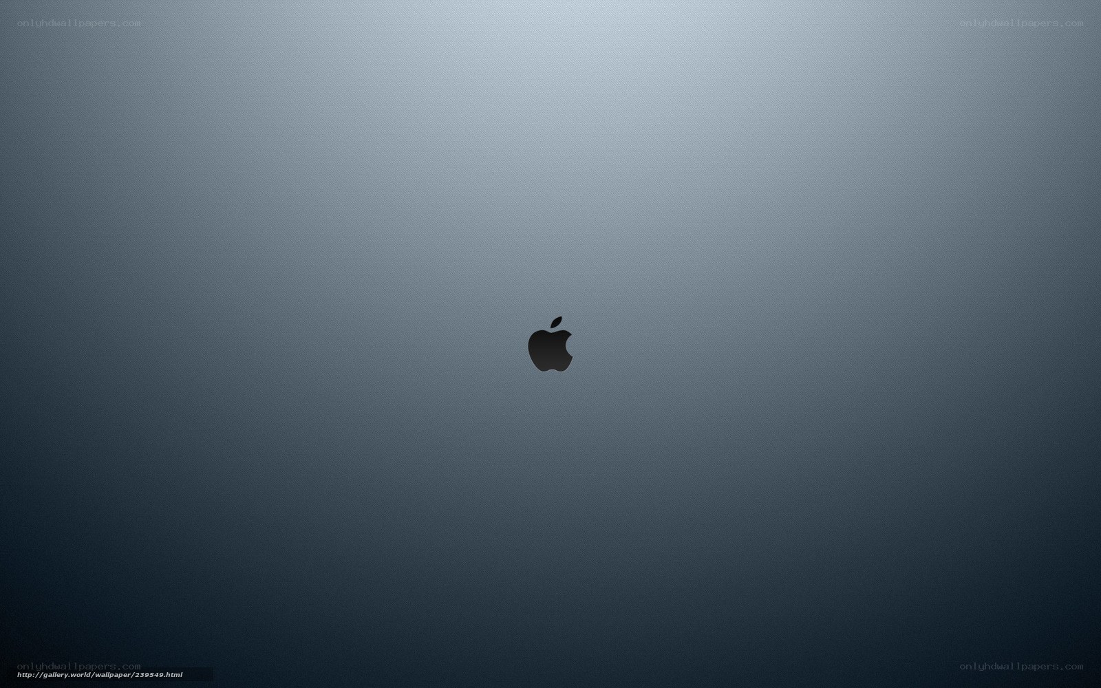 Apple logo on gradient background