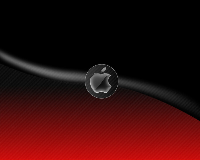 Apple Logo on Gradient — Black