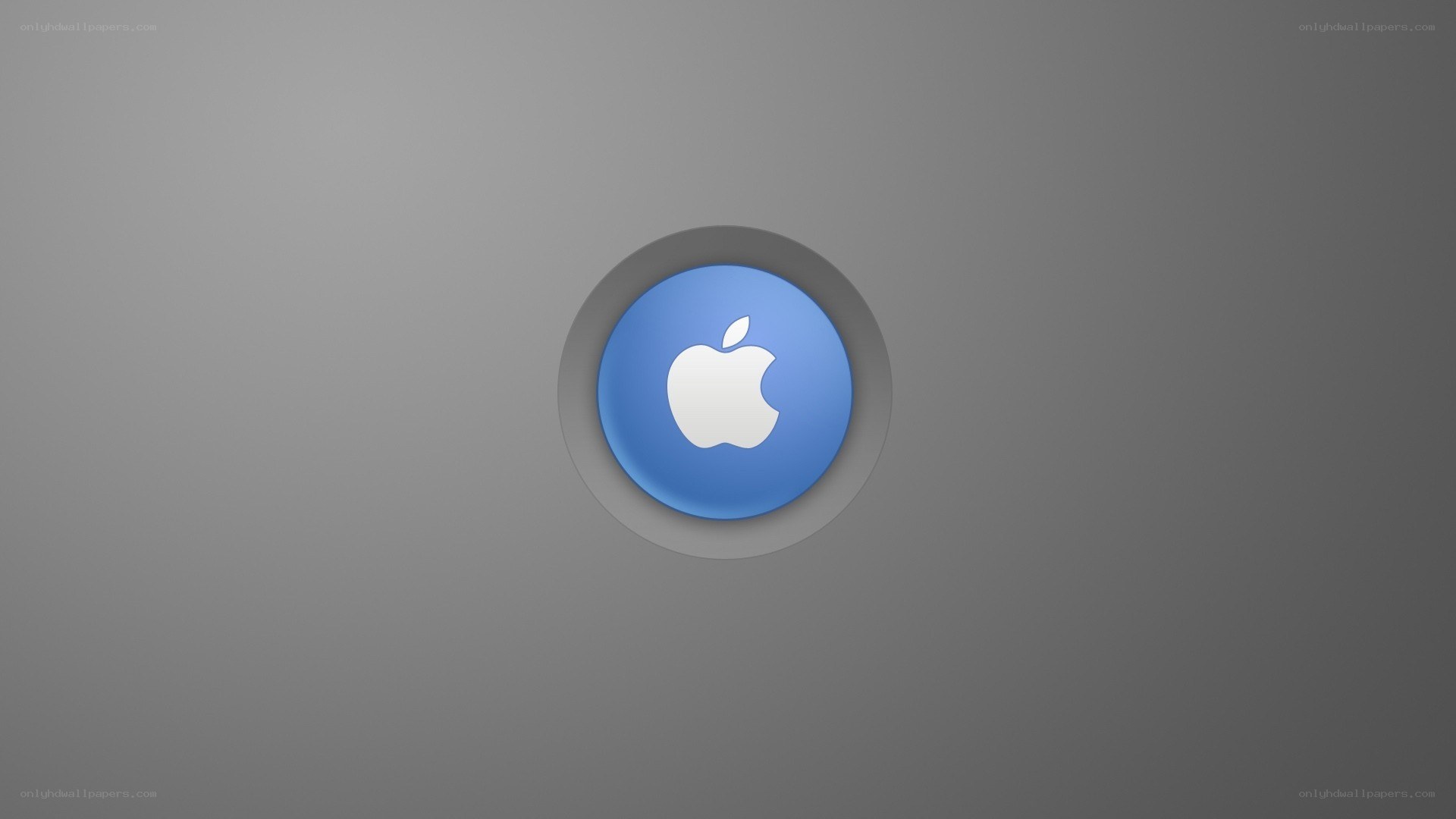 Apple logo on gray background