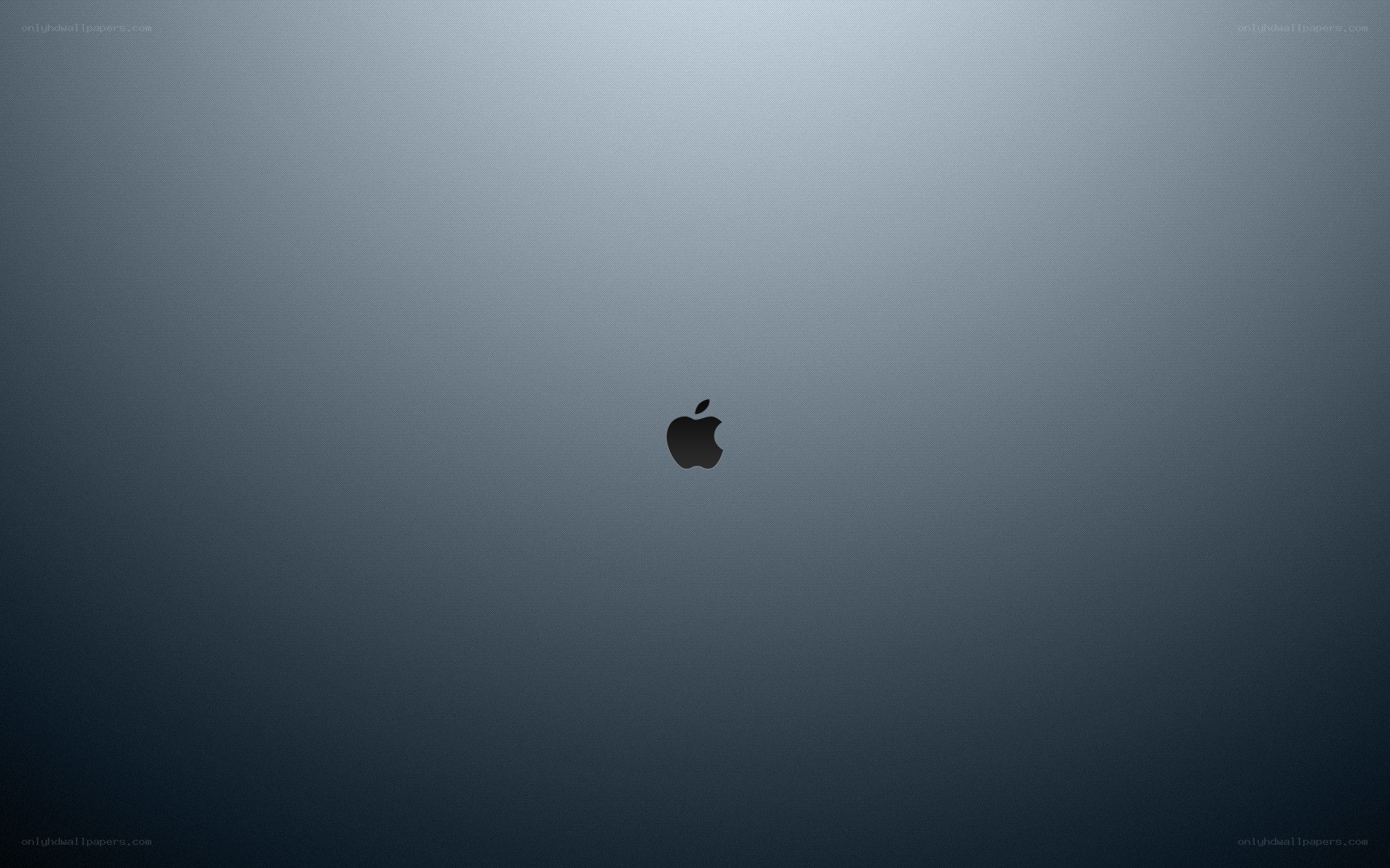 Apple logo on gray background