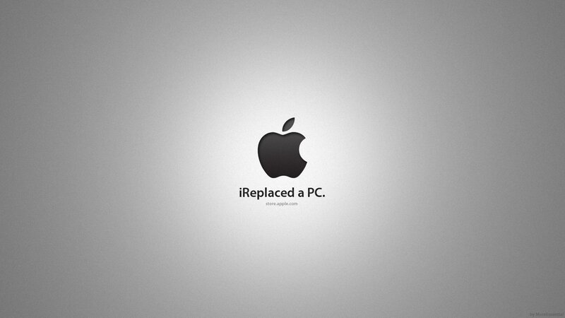 Apple Logo on Gray Background — Neutral, Minimalist, Text, Black